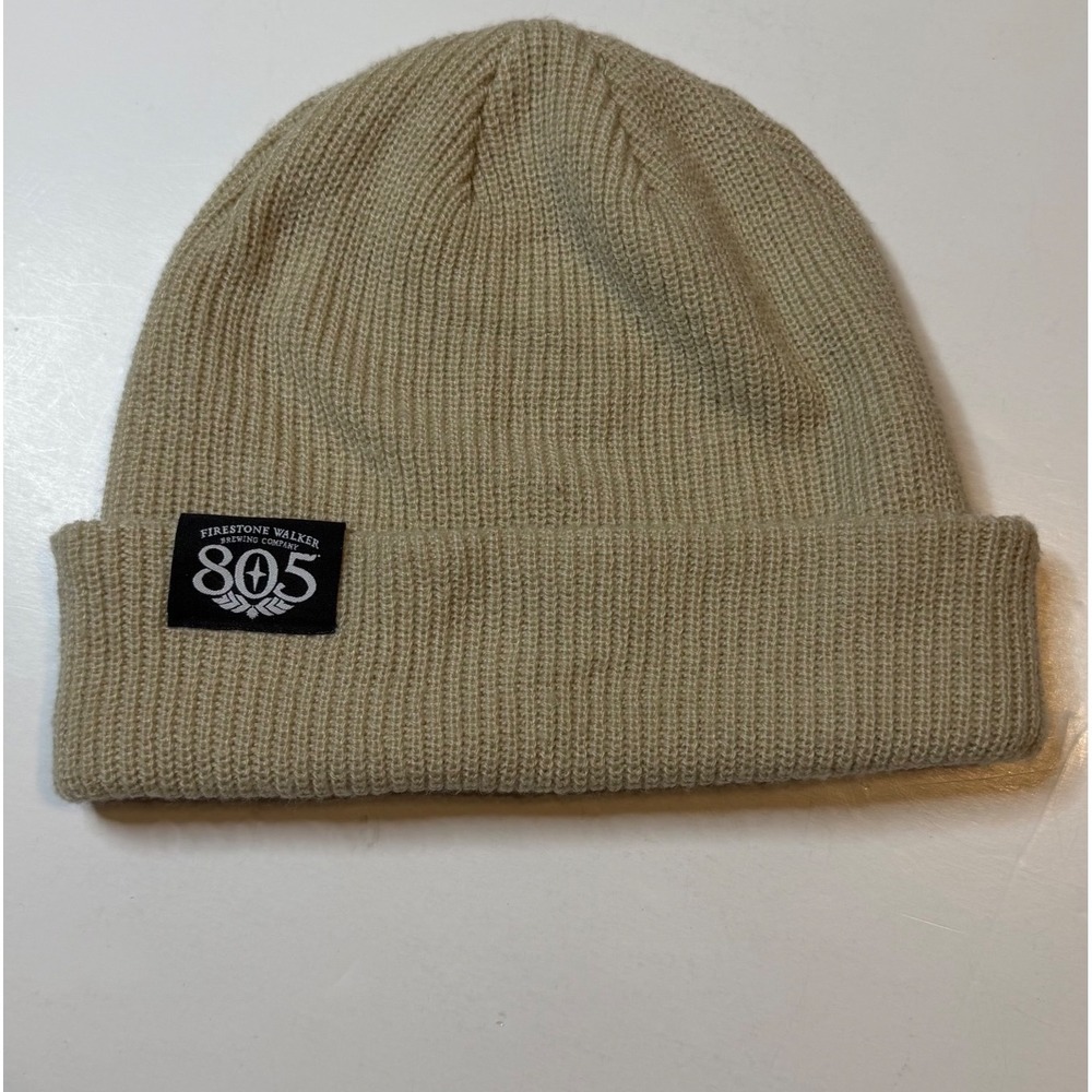 Firestone Walker 805 Beanie Hat Tan Khaki Knit Cuffed skully